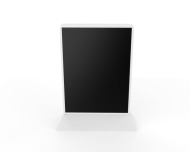 LCD Touch Screen Display Interactive Kiosk Digital Signage Hd Screen,Touch Display Kiosk Table Product. 3d render illustration.