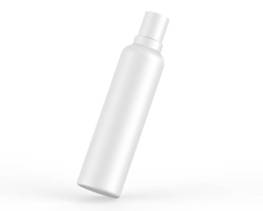 Markalaşma ve modelleme için boş plastik kozmetik şişesi, 3 boyutlu resimleme