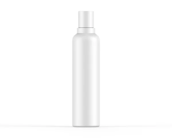 Blanco Plastic Cosmetische Fles Voor Branding Mockup Weergave Illustratie — Stockfoto