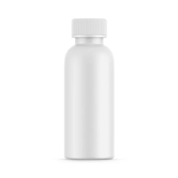 Bottiglia Cosmetica Opaca Con Tappo Sapone Liquido Gel Lozione Crema — Foto Stock