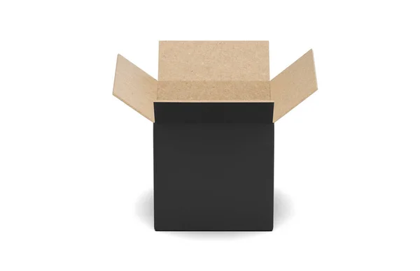 Blank Heavy Duty Medium Open Packaging Box Mock Branding Feladó — Stock Fotó