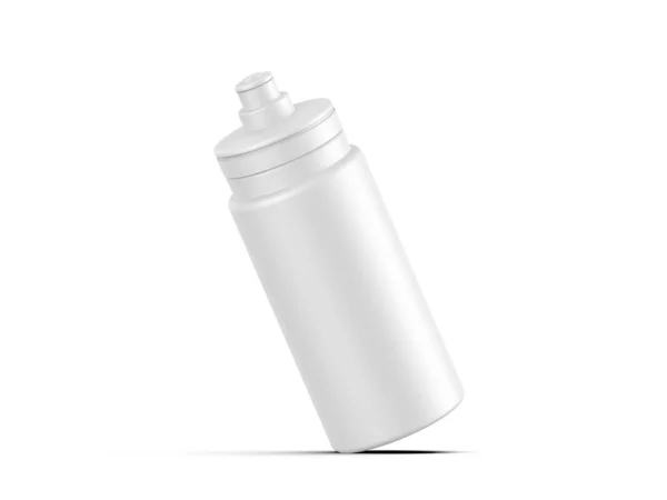 Garrafas Sipper Branco Esporte Para Água Isolada Fundo Branco Para — Fotografia de Stock