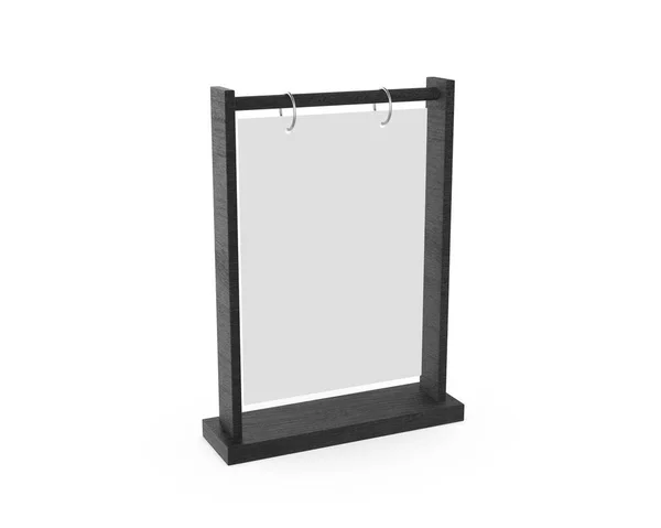Metal Ring Flip Menu Holder Shape Acrylic Table Menu Stand — Stockfoto