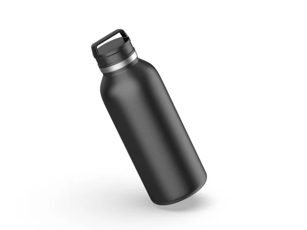 Tumbler Thermos Flask Mockup Template Isolated White Background Render Illustration —  Fotos de Stock