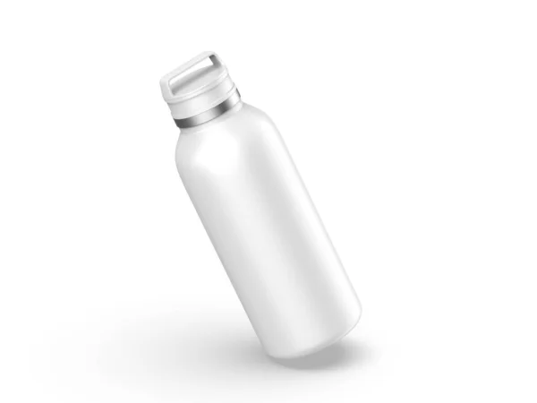 Tumbler Thermos Flask Mockup Template Isolated White Background Render Illustration — Stockfoto