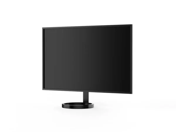 Flat Screen Lcd Oled Mockup Black High Definition Led Plasma — Fotografia de Stock