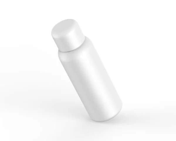 Шаблон Макета Бутылки Изолированном Белом Фоне Рендеринг Иллюстрации — стоковое фото