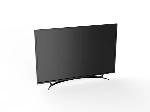 Flat Screen Lcd Oled Mockup Black High Definition Led Plasma — Foto de Stock