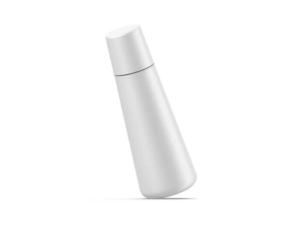 クリーム 液体石鹸 化粧水 シャンプー用化粧品ボトルモックアップ 白い背景にきれいな白いペットボトル 3Dレンダリングイラスト — ストック写真