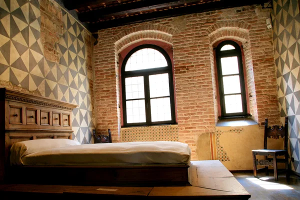 Dettaglio camera da letto di Giulietta - Verona, Italia — kuvapankkivalokuva