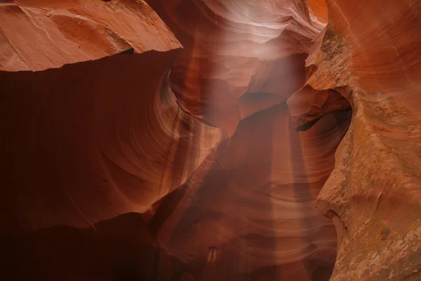 Antelope kleurrijke patronen van navajo zandsteen van slot canyons — Stockfoto