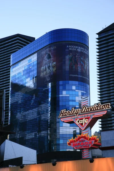 ЛАС-ВЕГАС, США - 04 СЕНТЯБРЯ: Harley Davidson Cafe in The Strip — стоковое фото