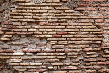 Background of anciant brick wall texture - Rome Italy clipart
