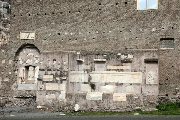 Mausoleum di cecelia metella - binnen - in via appia antica op ro — Stockfoto