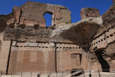 Roma, İtalya caracalla hamamları kalıntıları