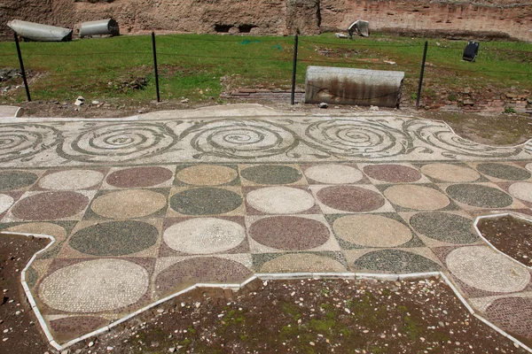 Terme di Caracalla - floor detail — Stock Photo, Image