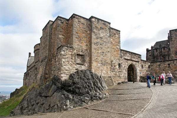 Średniowiecznych budynków w zamku w Edynburgu, Szkocja — Zdjęcie stockowe