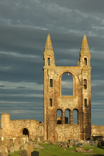 Ruïne van de kathedraal van st andrews in st andrews Schotland — Stockfoto