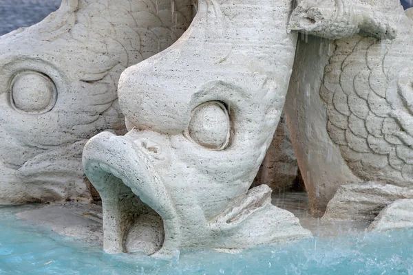 Fontana barocca di Tritone (Fontana del Tritone) a Roma — Foto Stock