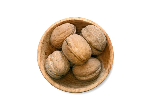 Walnuts on the withe background — Stock Photo, Image