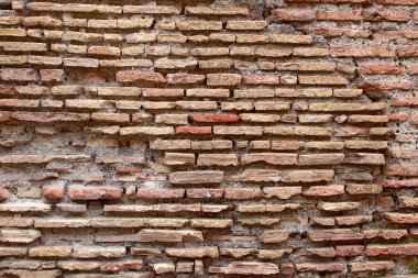arka anciant tuğla duvar doku - Roma İtalya