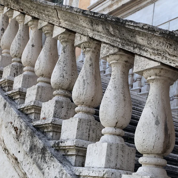 Marble balusters. Abstract classical architecture
