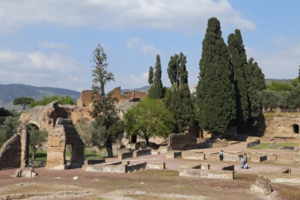 Ősi romok, a Hadrianus-villa (villa adriana, olasz nyelven) — Stock Fotó