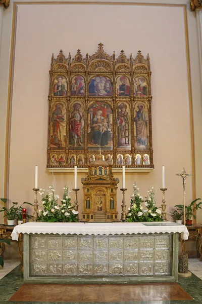 The frontal of silver of the S. Emidio's cathedral in Ascoli Piceno — Stock Photo, Image