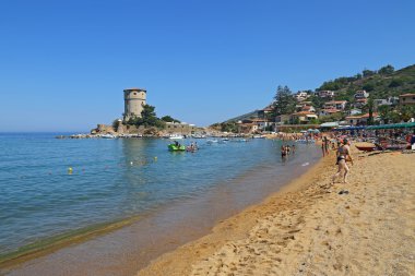 torre del campese, güzel bir koyda ada manzara