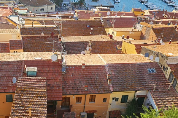 Yukarıdaki görüntülemek porto santo stefano - grosseto, İtalya — Stok fotoğraf