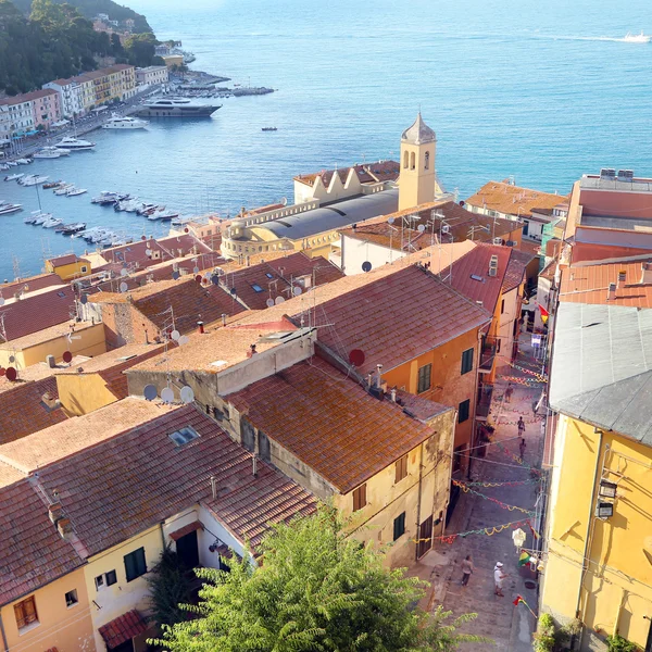 Bekijken van bovenaf van porto santo stefano - grosseto, Italië — Stockfoto