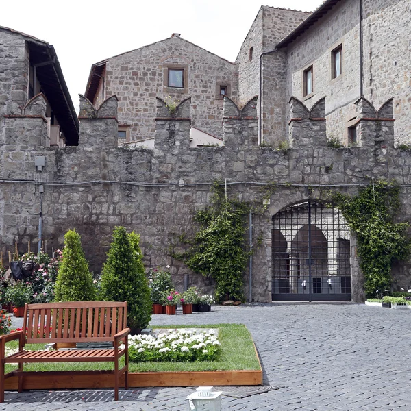 Exposition "San Pellegrino in Fiore in Viterbo". L "événement à San Pellegrino à Fiore voit la ville historique de Viterbe — Photo