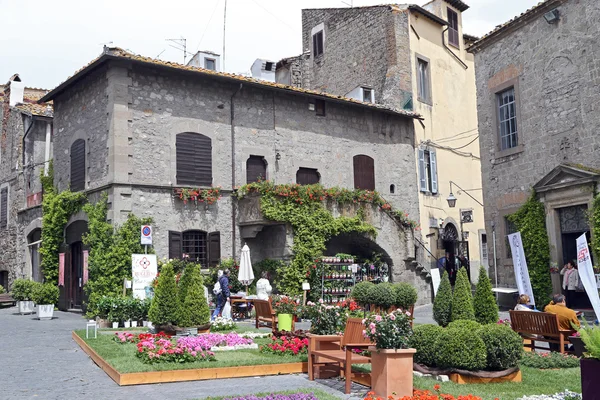 Expoziția "San Pellegrino in Fiore in Viterbo". Evenimentul din San Pellegrino din Fiore vede orașul istoric Viterbo — Fotografie, imagine de stoc