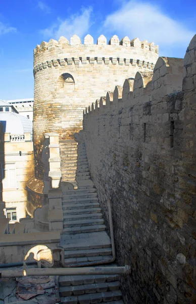 Baku Inner City Fortress Tower — Stock fotografie