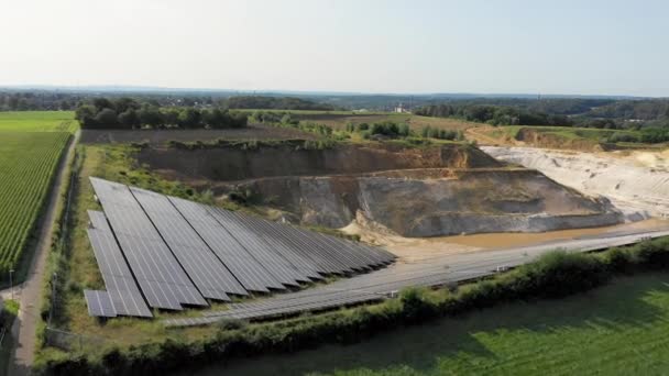 Panneaux Solaires Sur Les Murs Mine Sable Herzogenrath Allemagne — Video