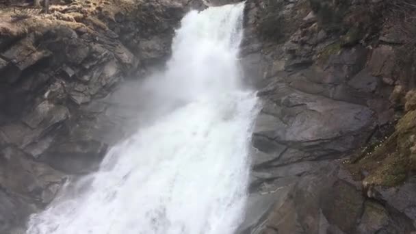 Krimmler Wasserfälle Nationalpark Hohe Tauern Salzburg Österreich — Stockvideo