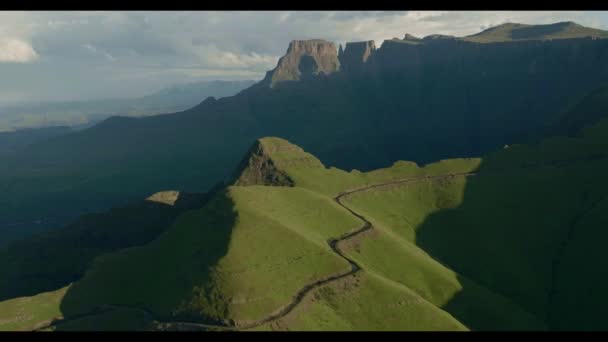 Montañas Verdes Drakensberg Sudáfrica — Vídeo de stock