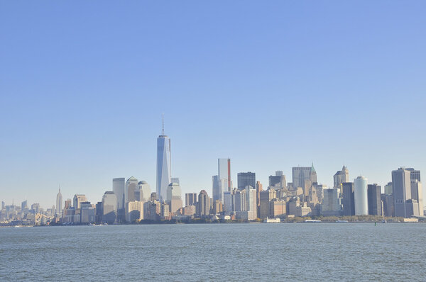 View over Manhattan from Staten Island