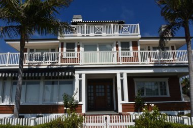 Özellikle Coronado sahilinde, California, San Diego 'da lüks bir ev.