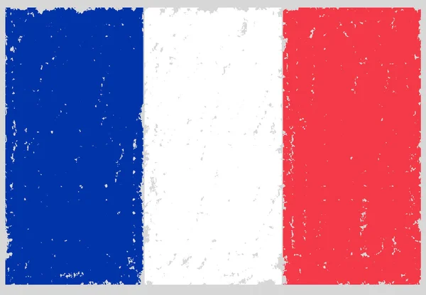 França bandeira grunge — Fotografia de Stock