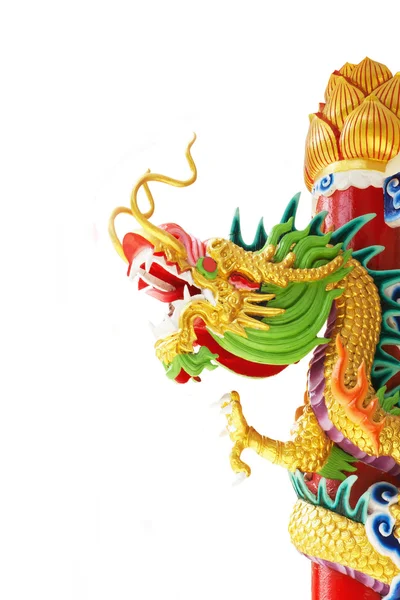 Zlatý čínský drak — Stock fotografie