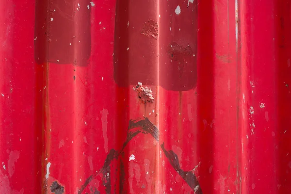 빨간 강철 벽 배경 질감에 흰색 페인트 뿌려 놓은 것 요 — 스톡 사진