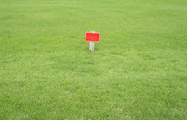 Panneaux pas d'entrée dans le jardin vert — Photo