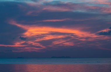 Samui Adası, Tayland 'da güzellik ve görkemli gün doğumu