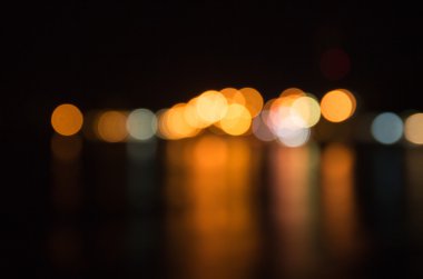 Dün gece defocused bokeh çok renkli,