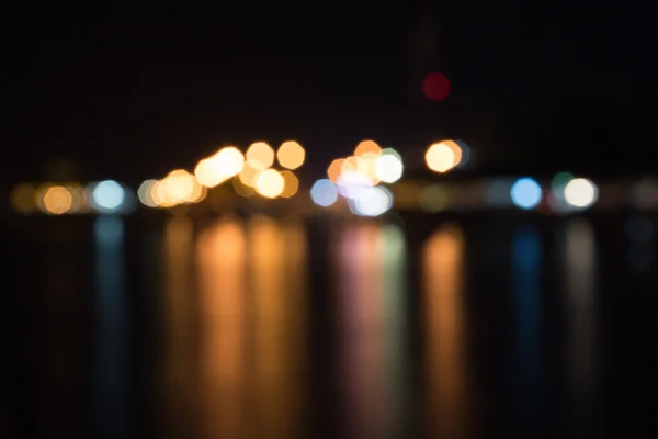 Dün gece defocused bokeh çok renkli, — Stok fotoğraf