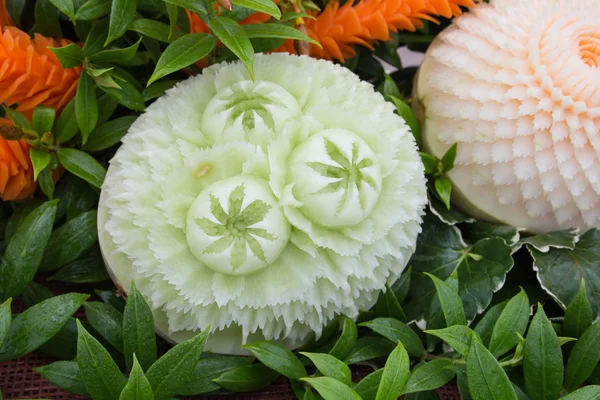 Watermelon carvings — Stock Photo, Image