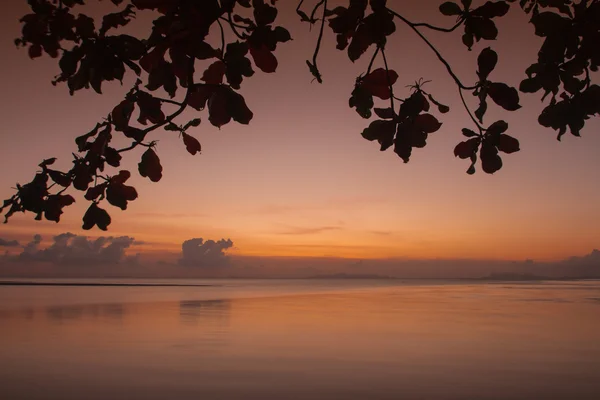 Piękny wschód słońca nad morze, samui, Tajlandia — Zdjęcie stockowe