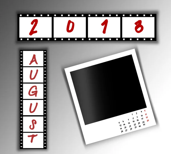 2013-as naptár augusztus — Stock Fotó