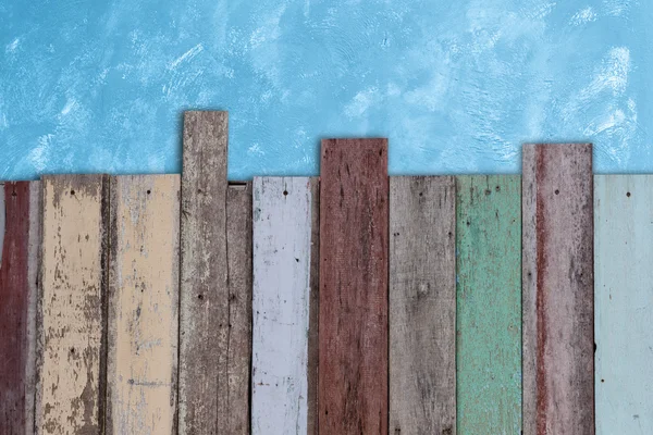 Fondo de pared de cemento azul — Foto de Stock